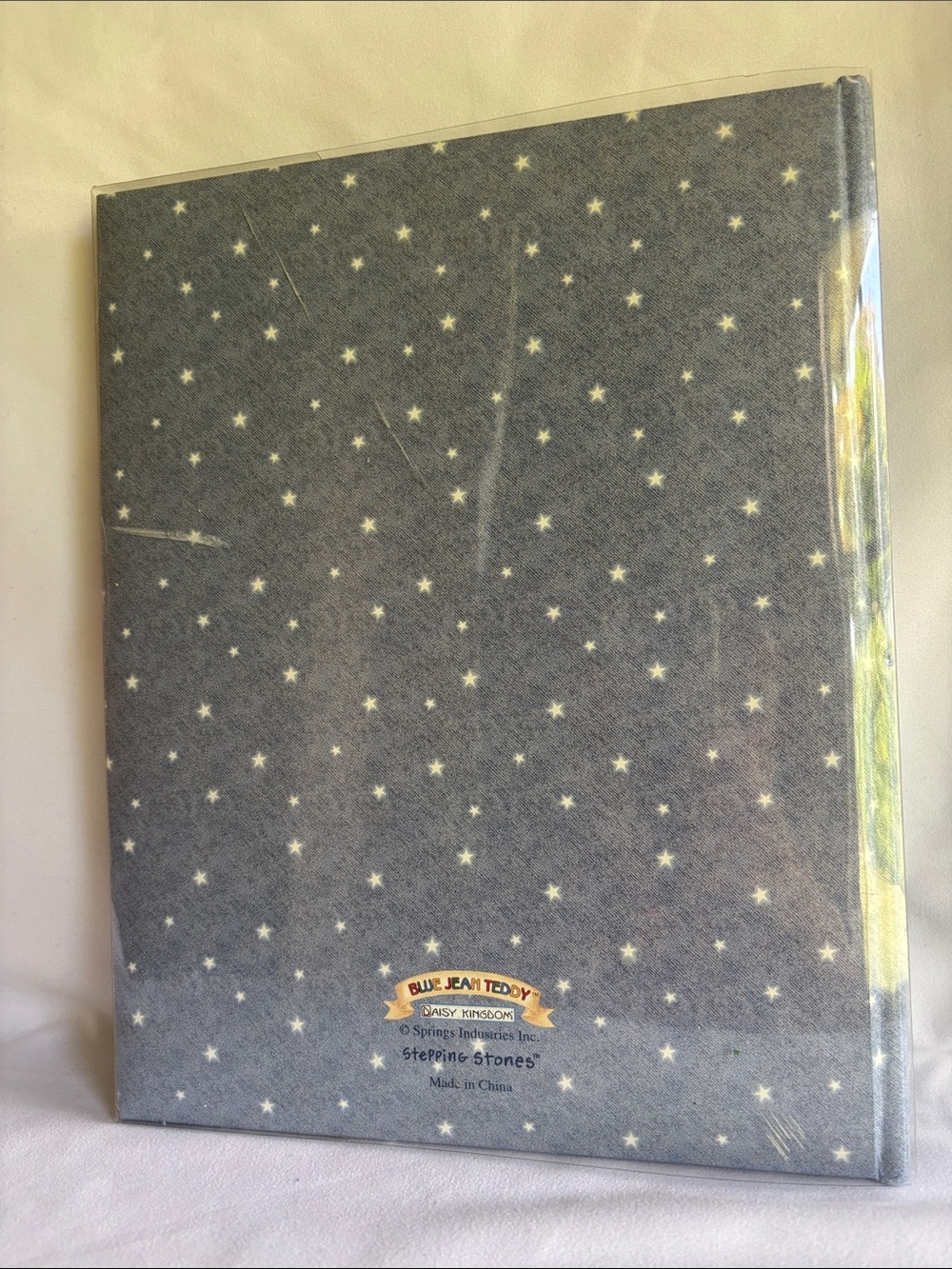 BRAND NEW RARE BLUE JEAN TEDDY BABY MEMORY BOOK- 2001. - Picture 3 of 10